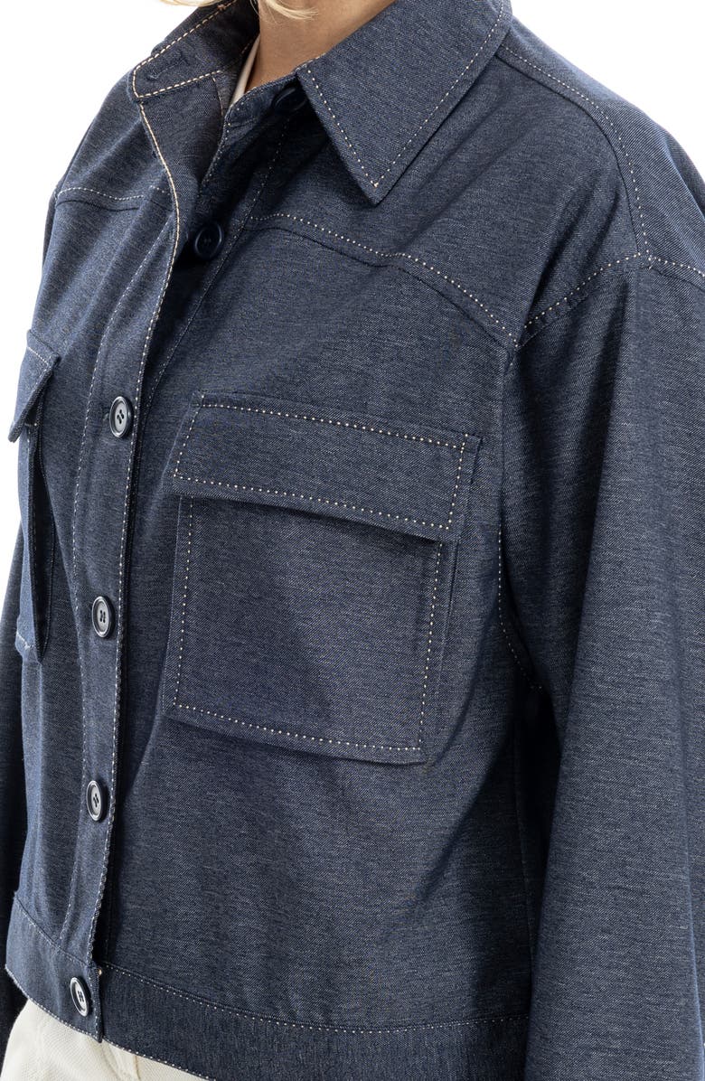 MAX STUDIO Knit Jacket, Alternate, color, Indigo