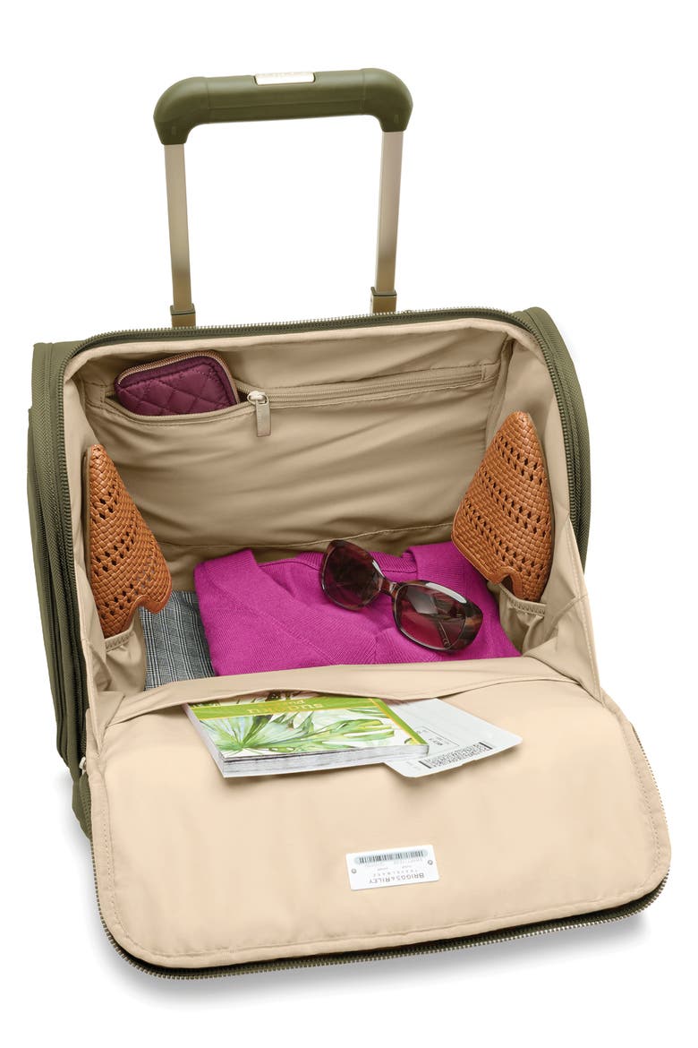 Baseline Cabin Spinner Carry-On Bag, Alternate, color, OLIVE