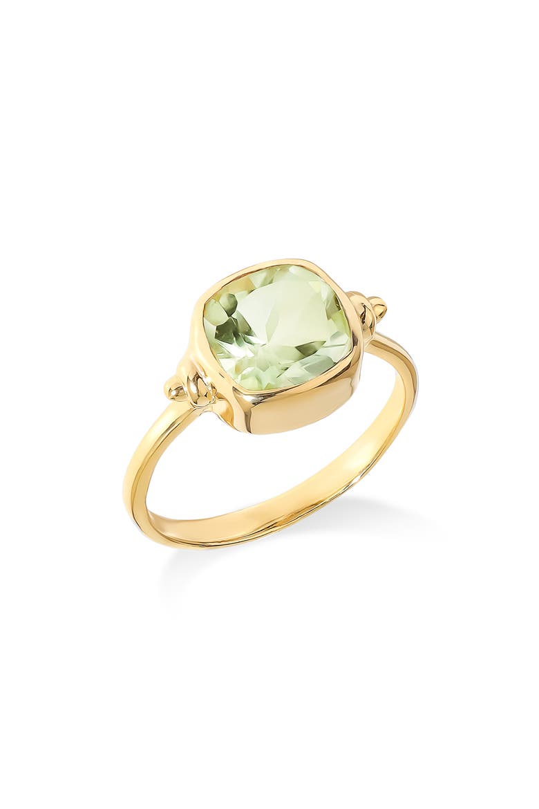 Gemstone Ring, Main, color, GREEN