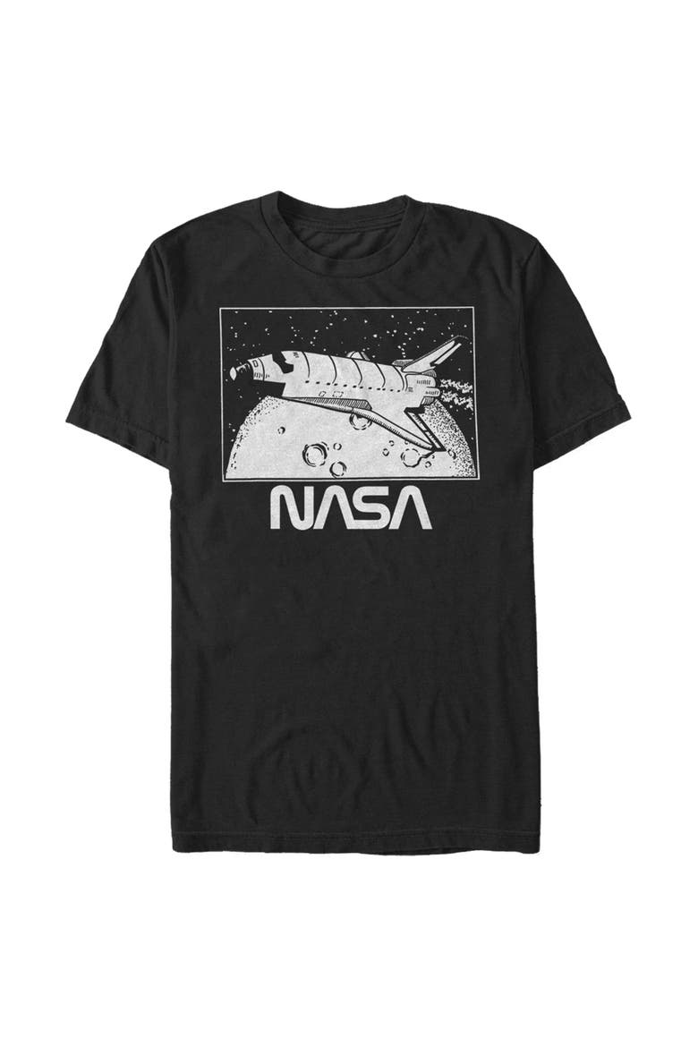 Men's NASA Vintage Shuttle Frame Graphic Tee, Main, color, Black