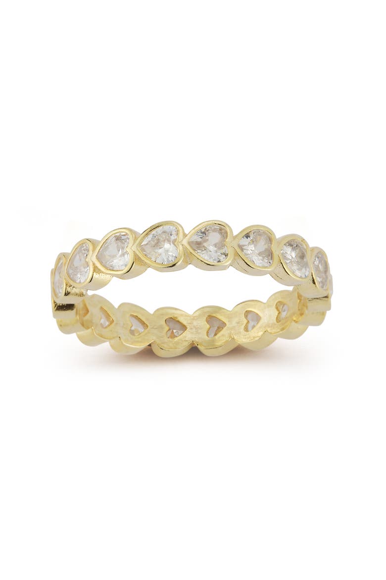 Heart Eternity Ring, Main, color, GOLD