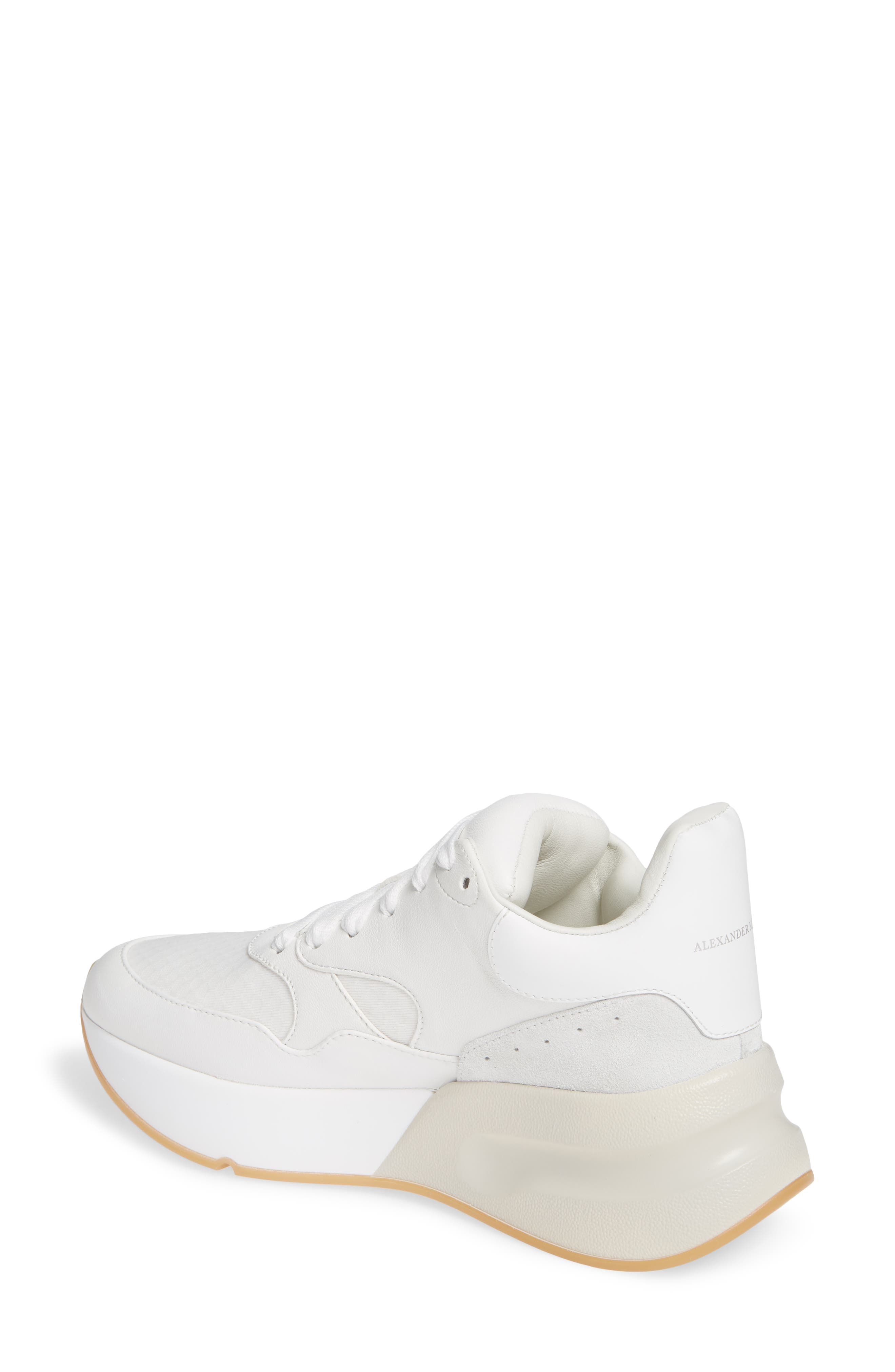 McQueen Alexander McQueen Oversized Lace-Up Sneaker, Alternate, color, 