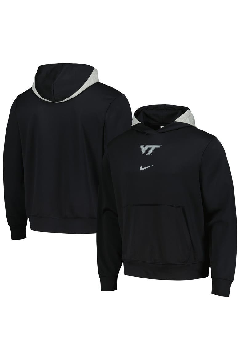 Men's Nike Black Virginia Tech Hokies Basketball Spotlight Performance Pullover Hoodie, Main, color, Black