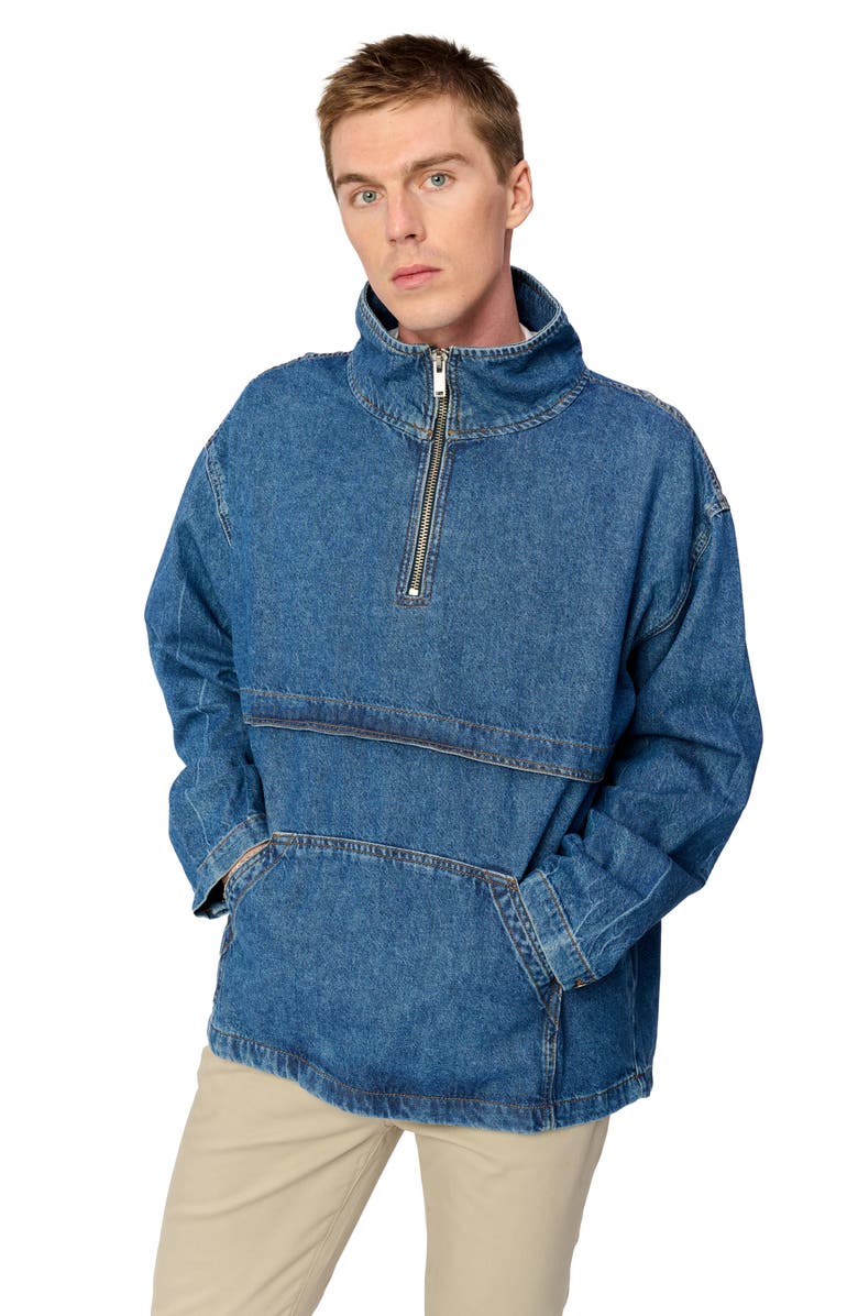 WARP+WEFT Denim Anorak, Alternate, color, 
