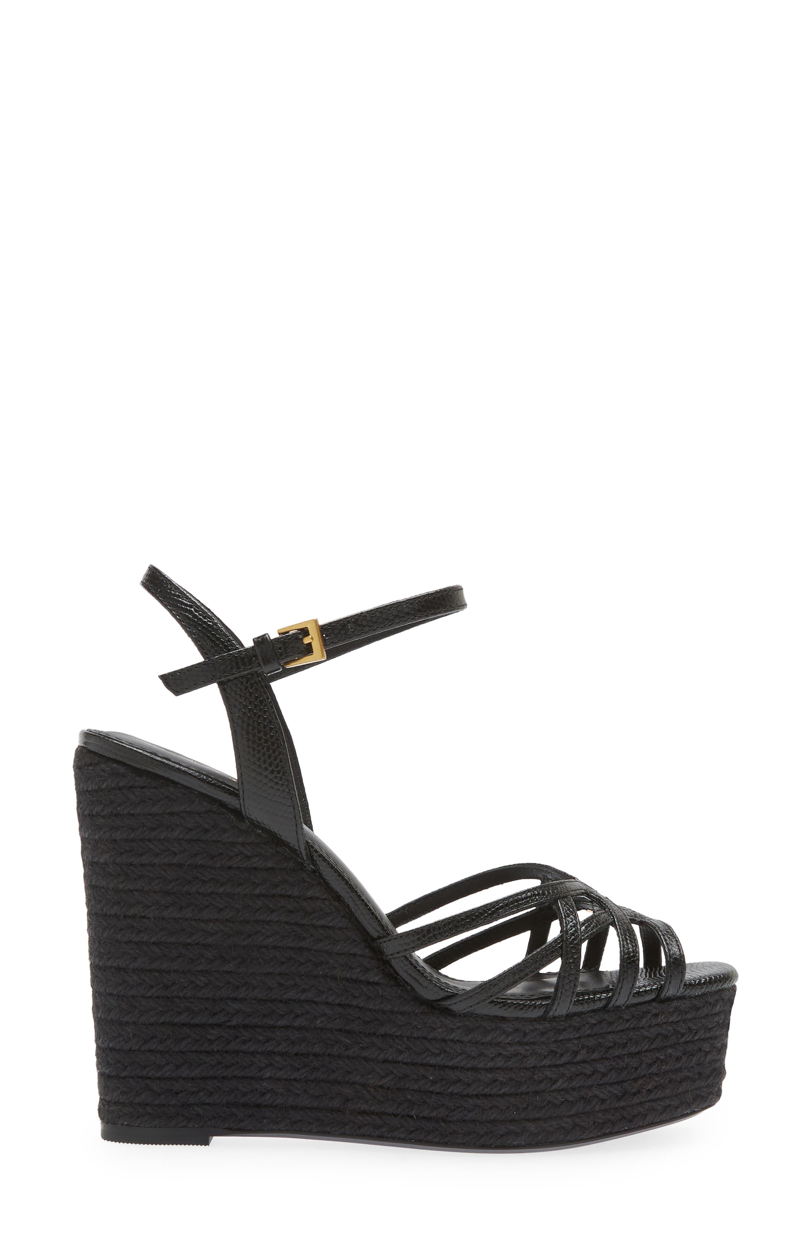 Reiss Elle Espadrille Platform Wedge Sandal, Alternate, color, 