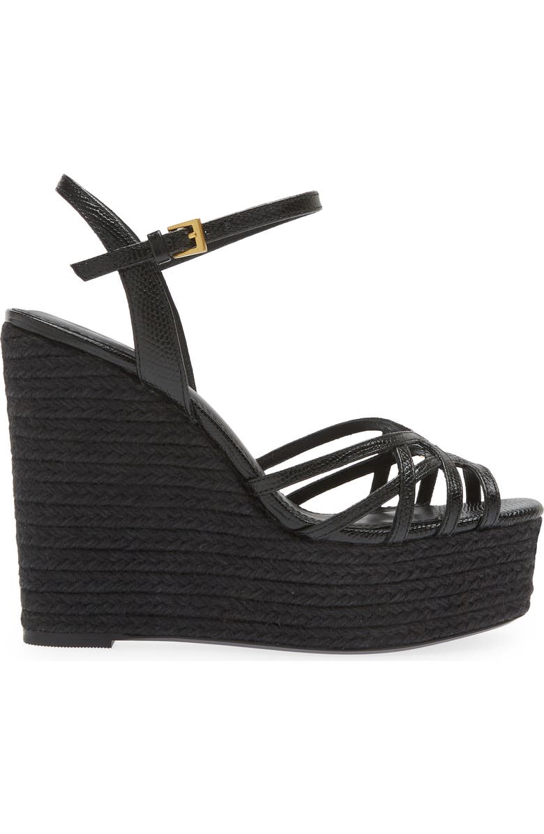 Reiss Elle Espadrille Platform Wedge Sandal, Alternate, color,