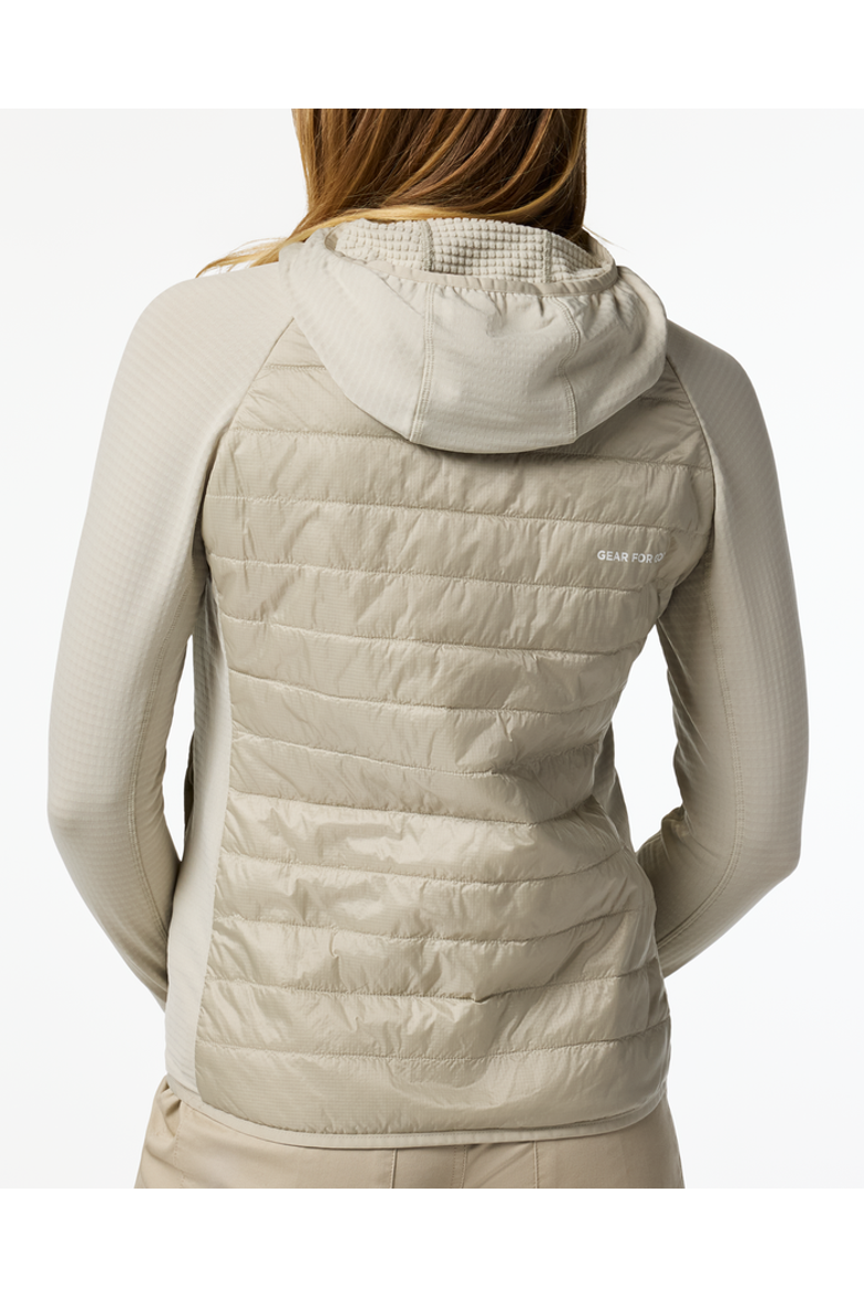 Capa Hybrid Insulated Hooded Jacket - Women's, Alternate, color, Mineral