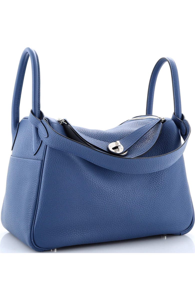 Pre-Owned Hermes Lindy Bag Verso Clemence 30, Alternate, color, Verso-Bleu Agate/Gris Mouette