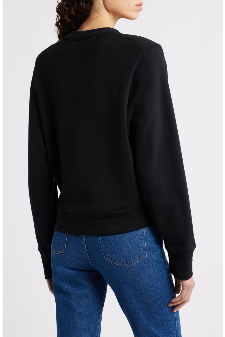Ellison Beaded Sweatshirt, Alternate, color, BLK
