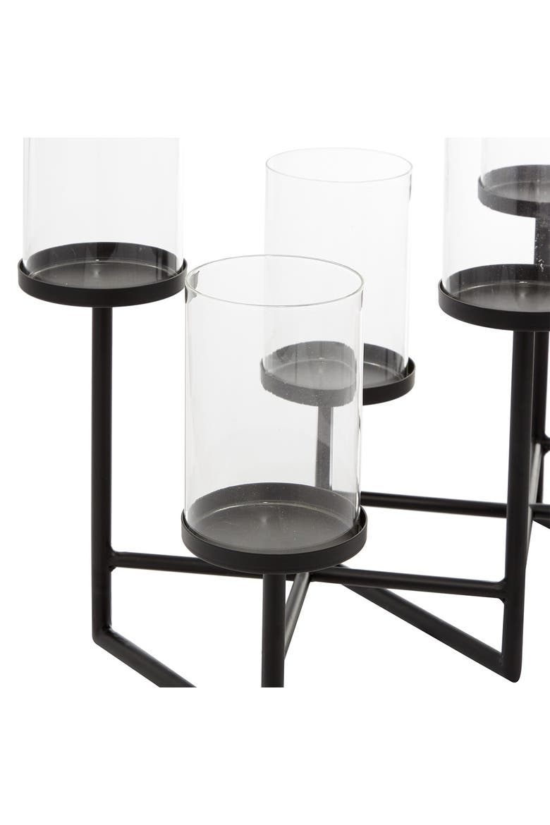Black Modern Candelabra, Alternate, color, BLACK