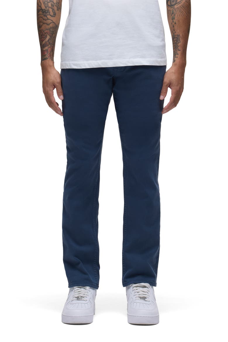 Blake Slim Straight Stretch Twill 5-Pocket Pants, Main, color, NAVY BLUE