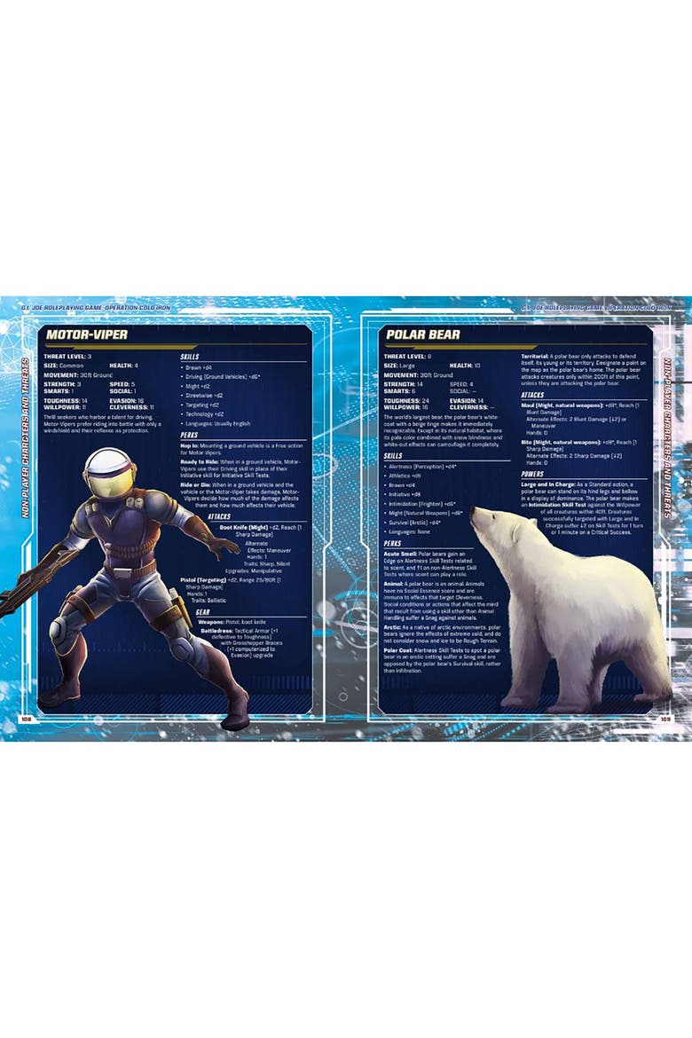 G.I. JOE Roleplaying Game Operation Cold Iron Adventure Book, Alternate, color, Multicolored