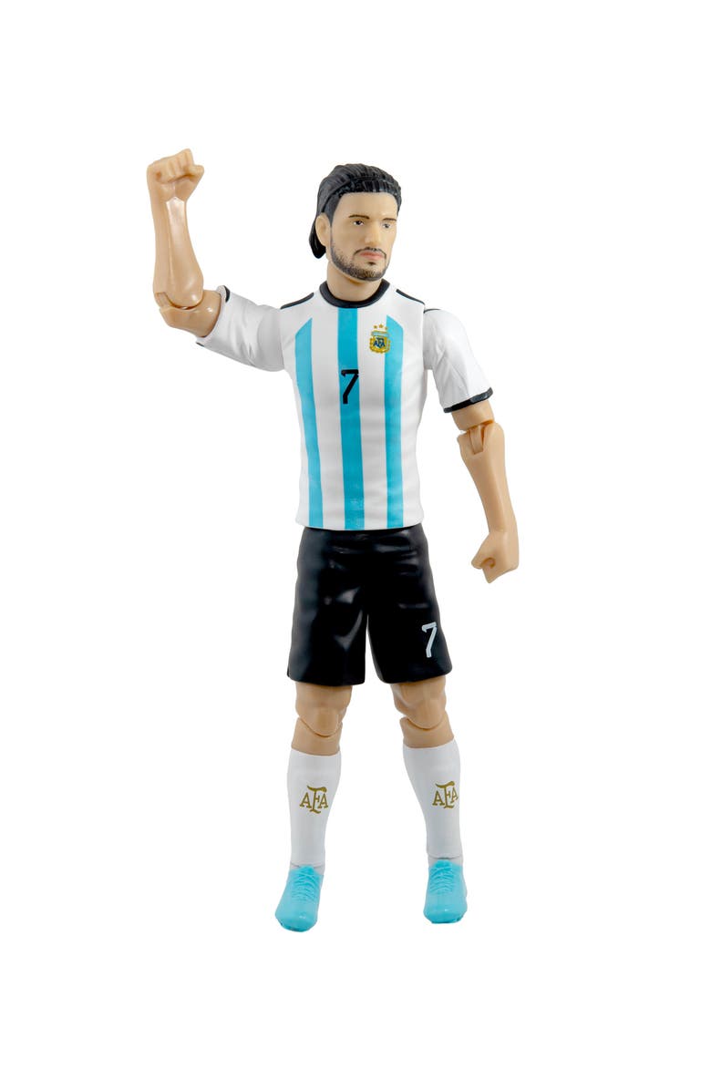 Banbo Toys Sockers Argentina National Rodrigo De Paul 8" Soccer Action Figure, Alternate, color, Blue