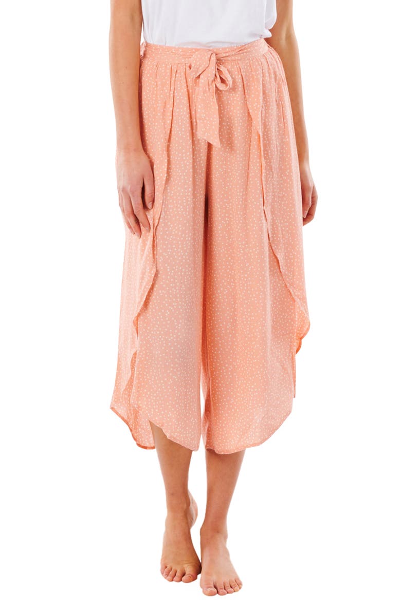 Rip Curl Tallows Wrap Front Crop Pants, Main, color,