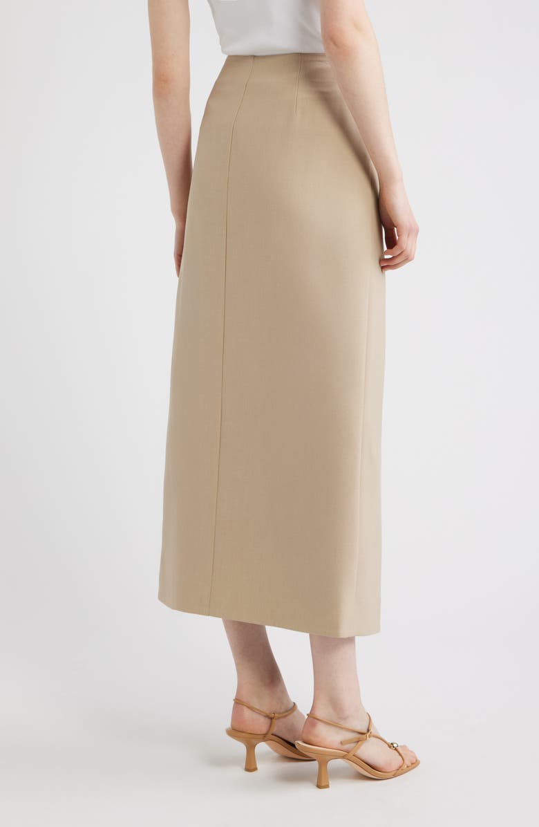 Nordstrom Wrap Midi Skirt, Alternate, color, Beige Humus