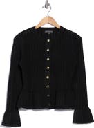 Adrianna Papell Peplum Cardigan