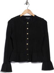 Adrianna Papell Peplum Cardigan