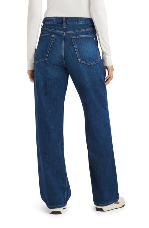 Rag & Bone Andi Cropped High-rise Wide-leg Jeans In Blue