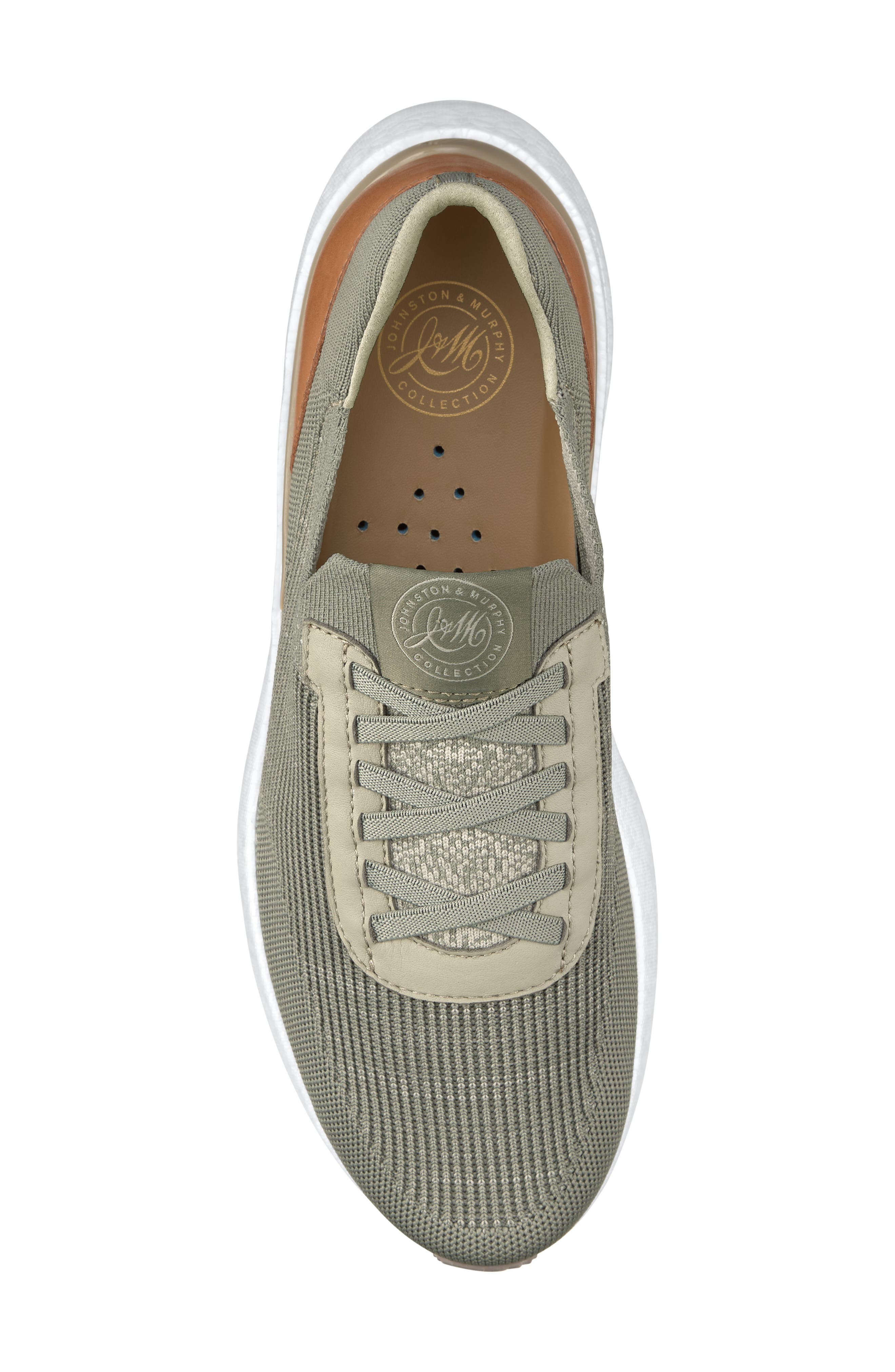 Johnston & Murphy Briley Knit Sneaker, Alternate, color, Taupe Knit