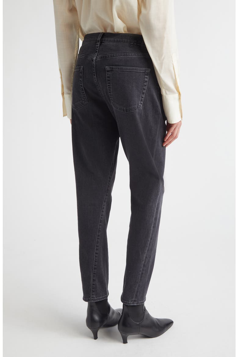 Twisted Seam Organic Cotton Jeans, Alternate, color, FADED BLACK