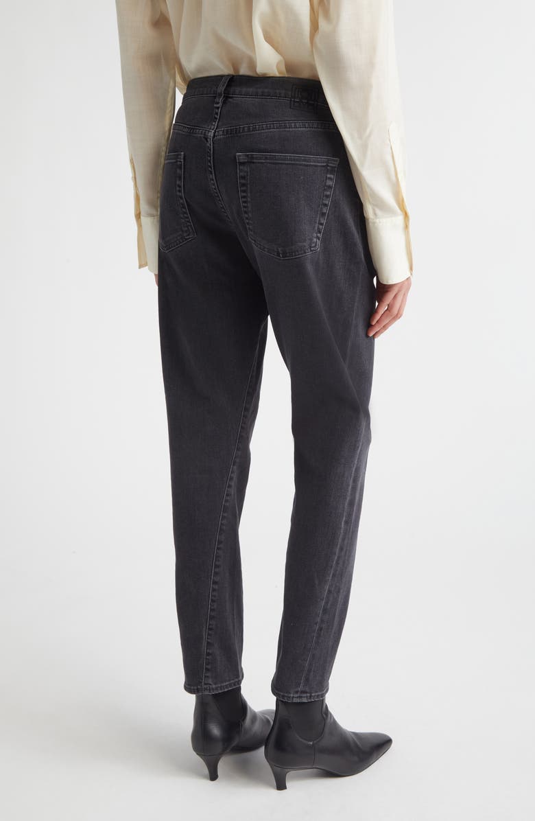 TOTEME Twisted Seam Organic Cotton Jeans, Alternate, color, Faded Black
