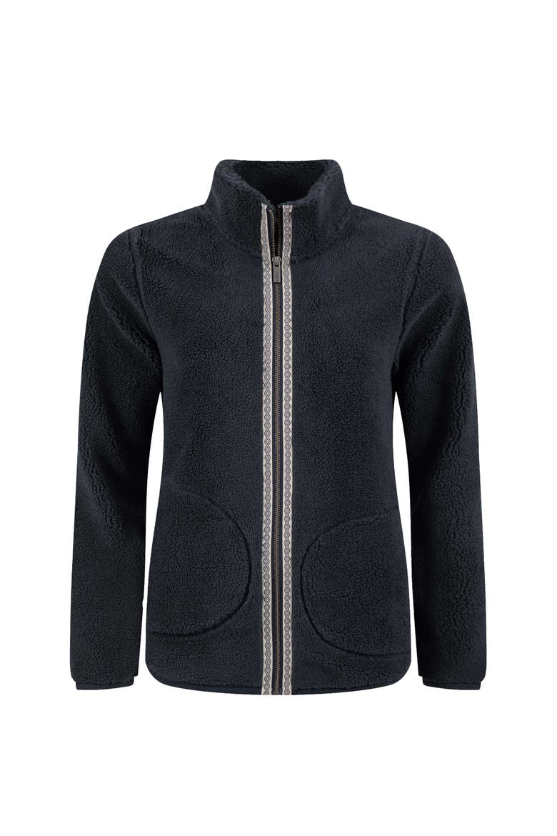 Lucille Lightweight Full Zip Borg Fleece, Alternate, color, Navy