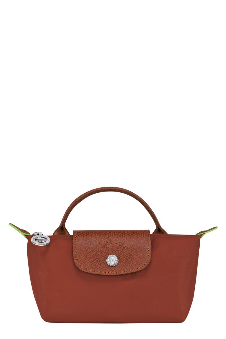 Le Pliage Recycled Canvas Cosmetics Case, Main, color, CHTAIGNE