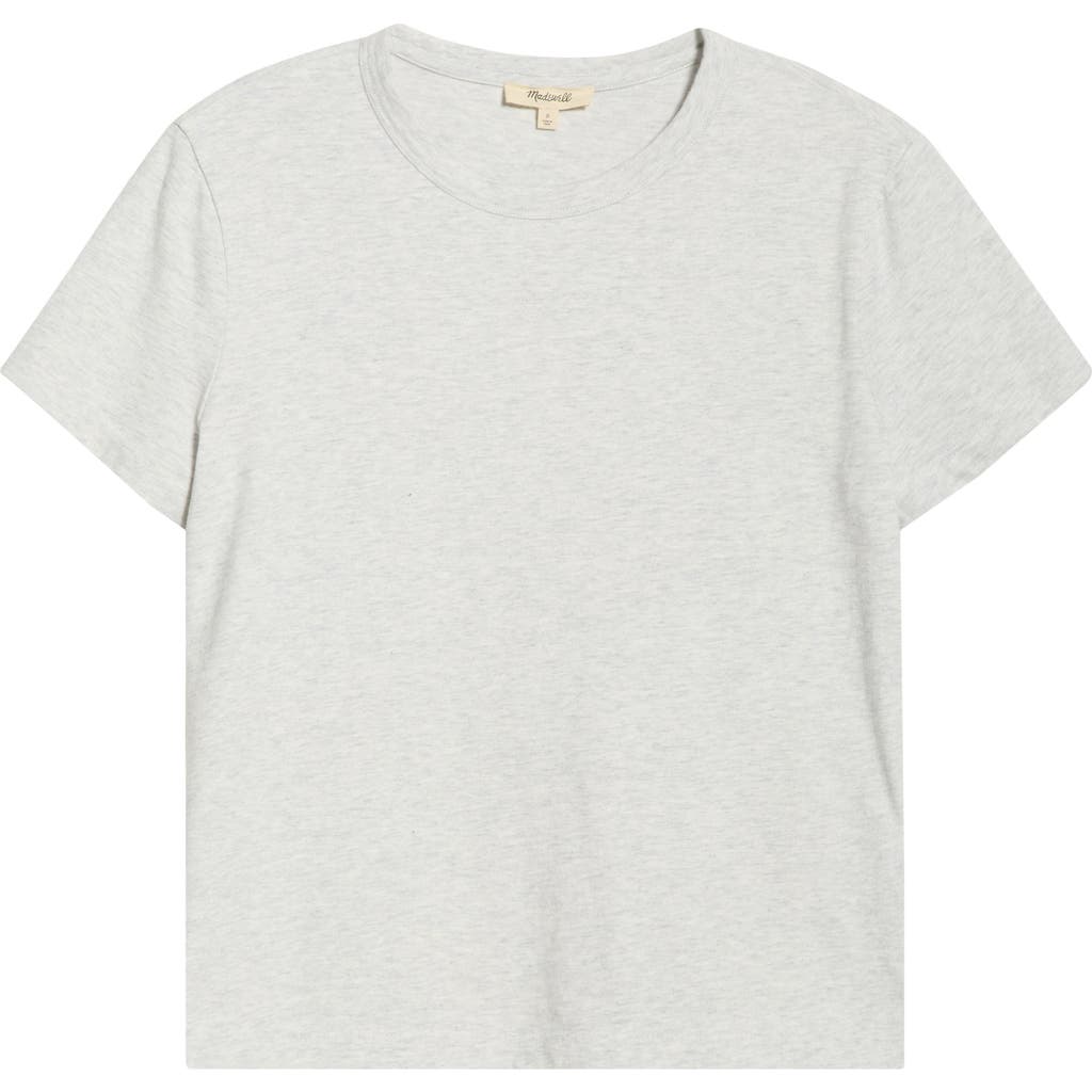 Madewell Perfect Crewneck T-shirt In Gray