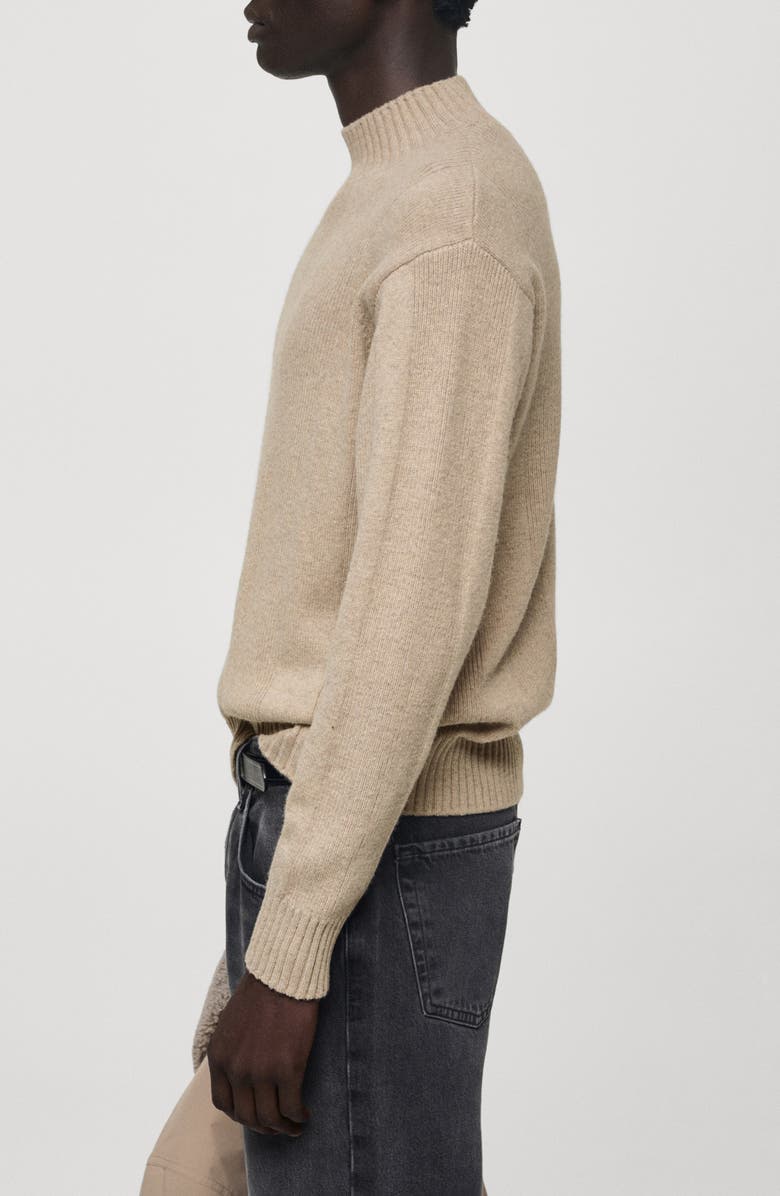 MANGO Mock Neck Sweater, Alternate, color, 