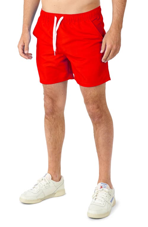 Opposuits Superman Camp Shirt, Shorts & Removable Cape Set In Red