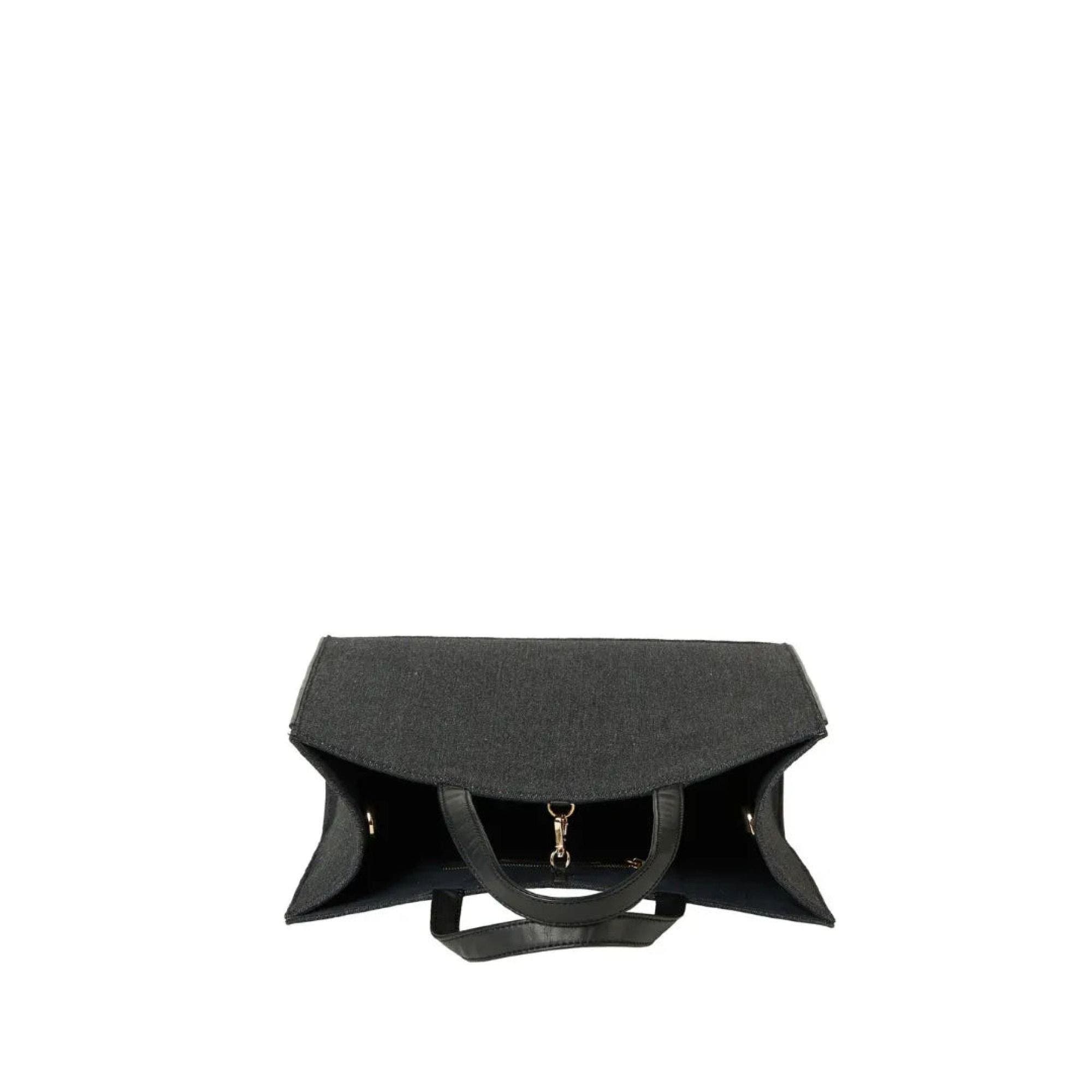 The Bernard Denim Tote, Alternate, color, Black