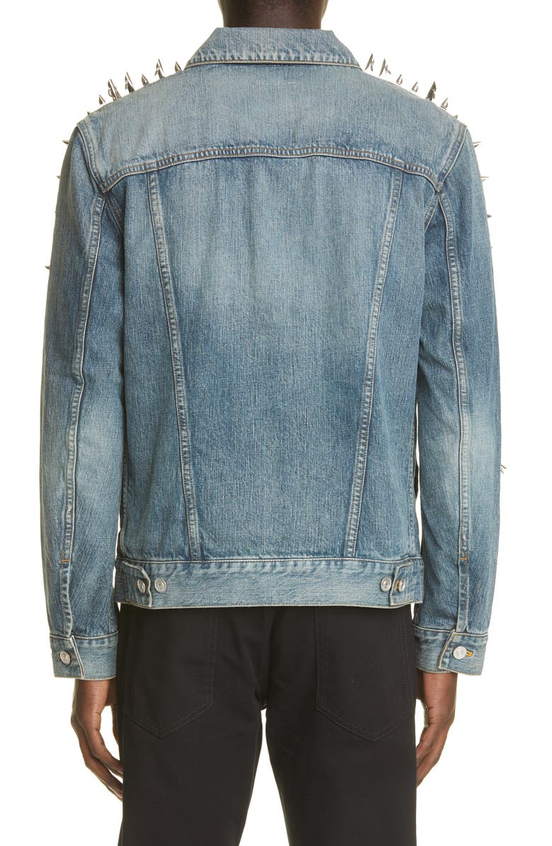 Givenchy Studded Denim Jacket, Alternate, color, 
