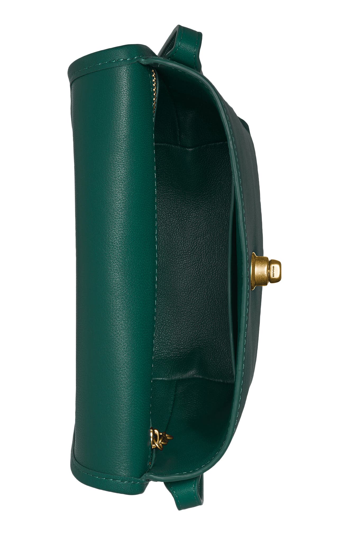 COACH Originals Leather Turnlock Pouch, Alternate, color, 