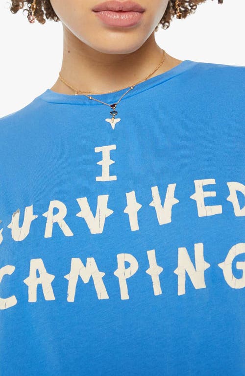 Mother The Boxy Goodie Goodie Supima® Cotton Tee In Blue