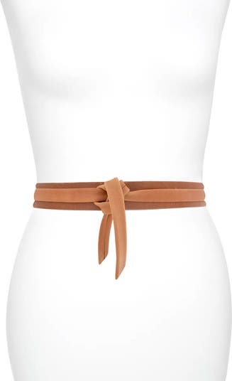 Ada Skinny Leather Wrap Belt Nordstrom