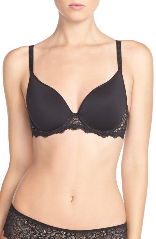 Simone Perele Caresse Underwire Plunge Bra in Black at Nordstrom, Size 32C