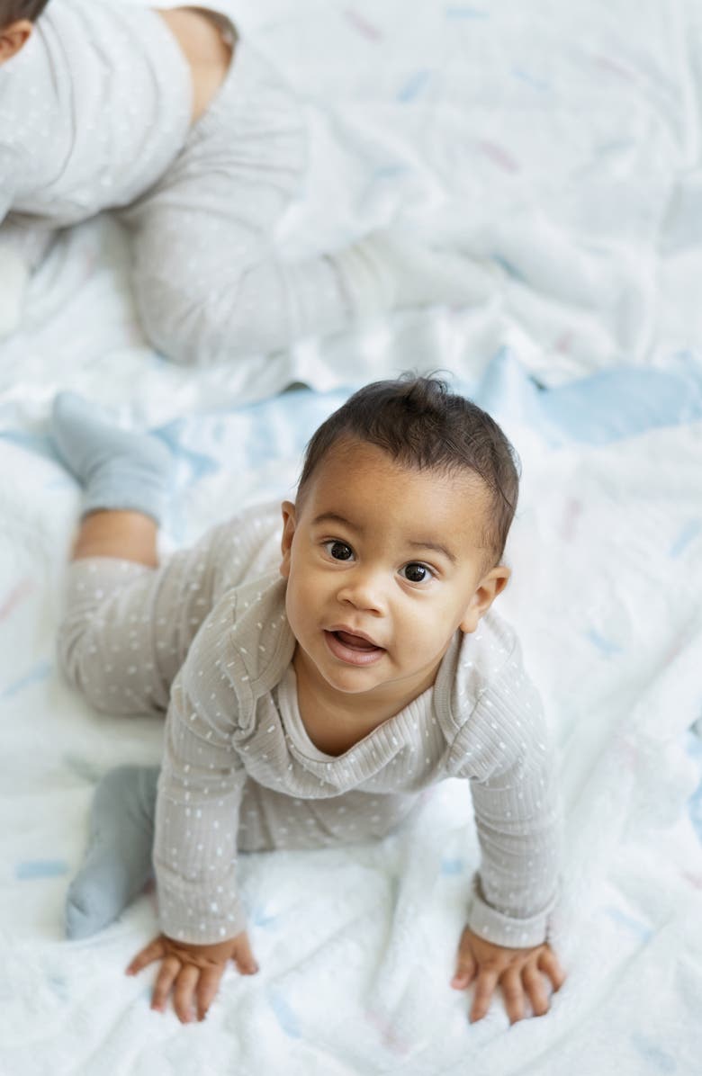 Little Giraffe Luxe Sprinkles Faux Fur Baby Blanket, Alternate, color, 