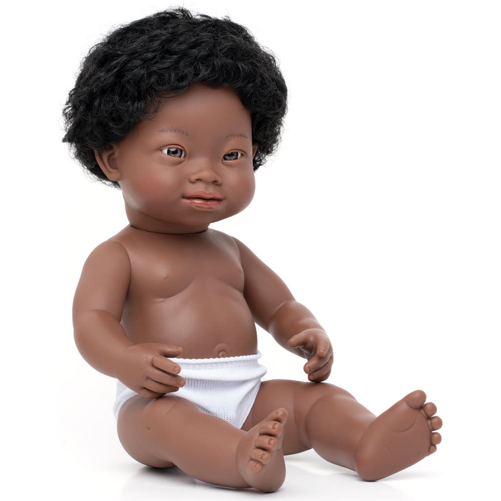 Miniland Baby Doll with Down Syndrome - 15" in Brown  product