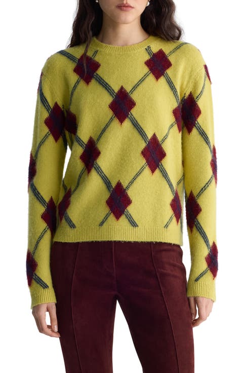 Matteo Argyle Crewneck Sweater
