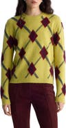 Diane von Furstenberg Matteo Argyle Crewneck Sweater