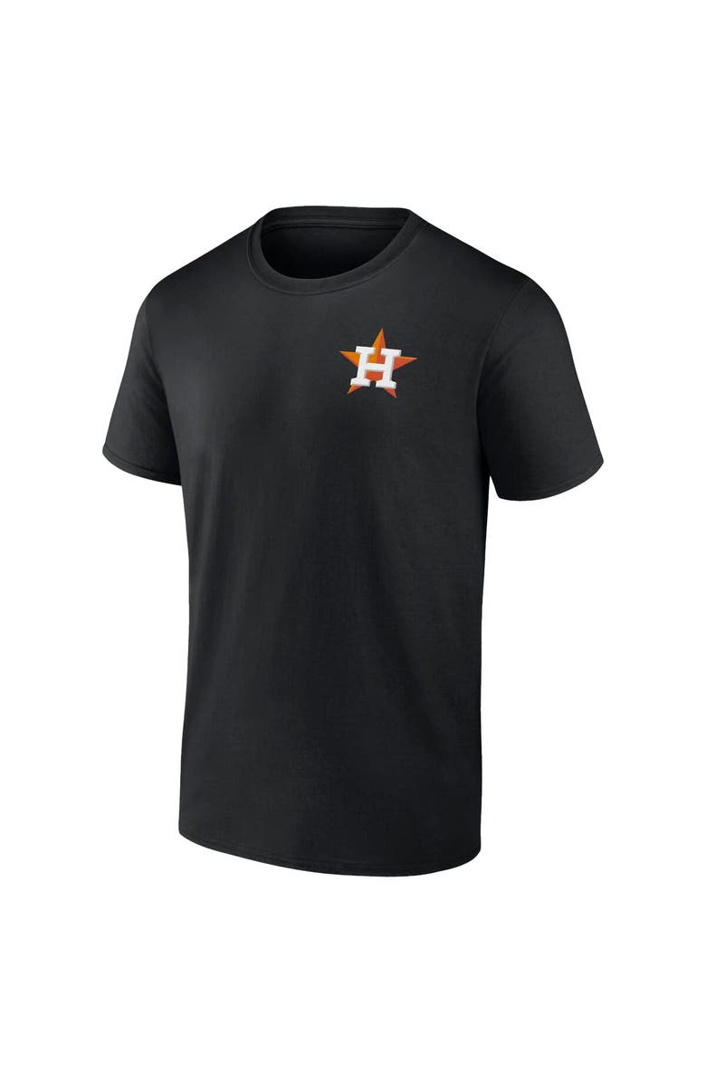 FANATICS Men's Profile  Black Houston Astros Big & Tall Two-Sided Graphic T-Shirt, Alternate, color, Black