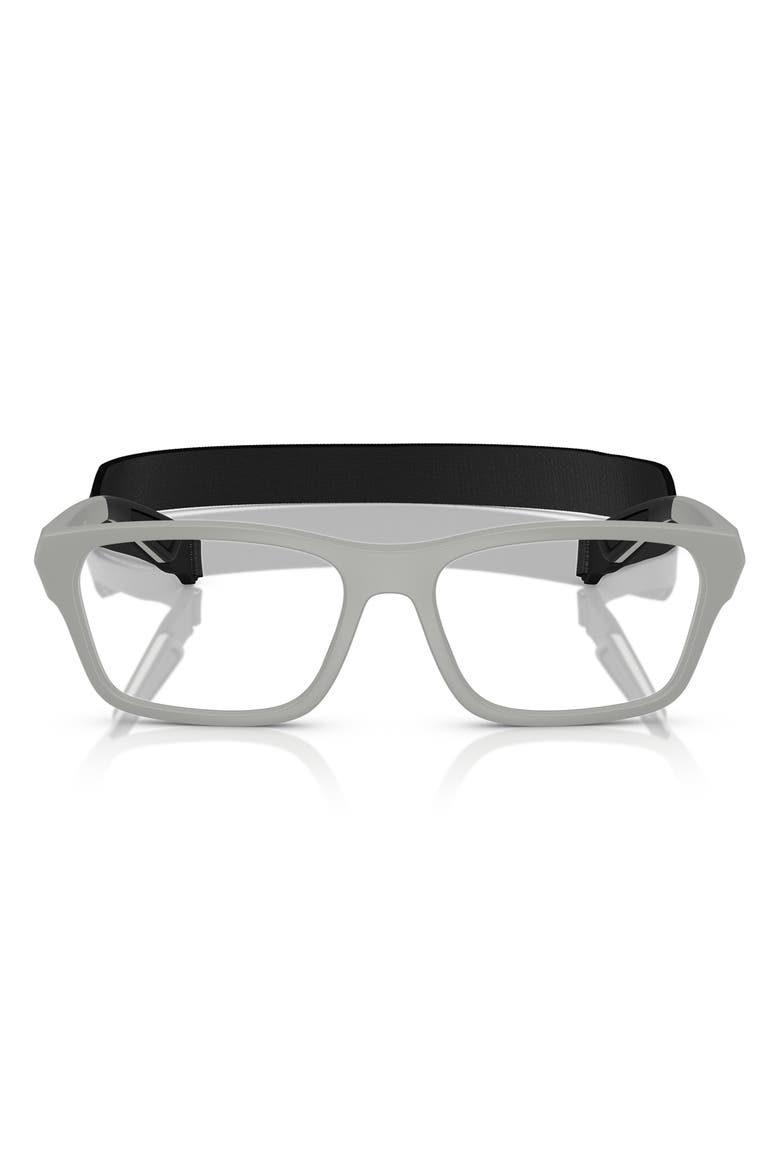 56mm Pillow Optical Glasses, Main, color, MATTE GREY
