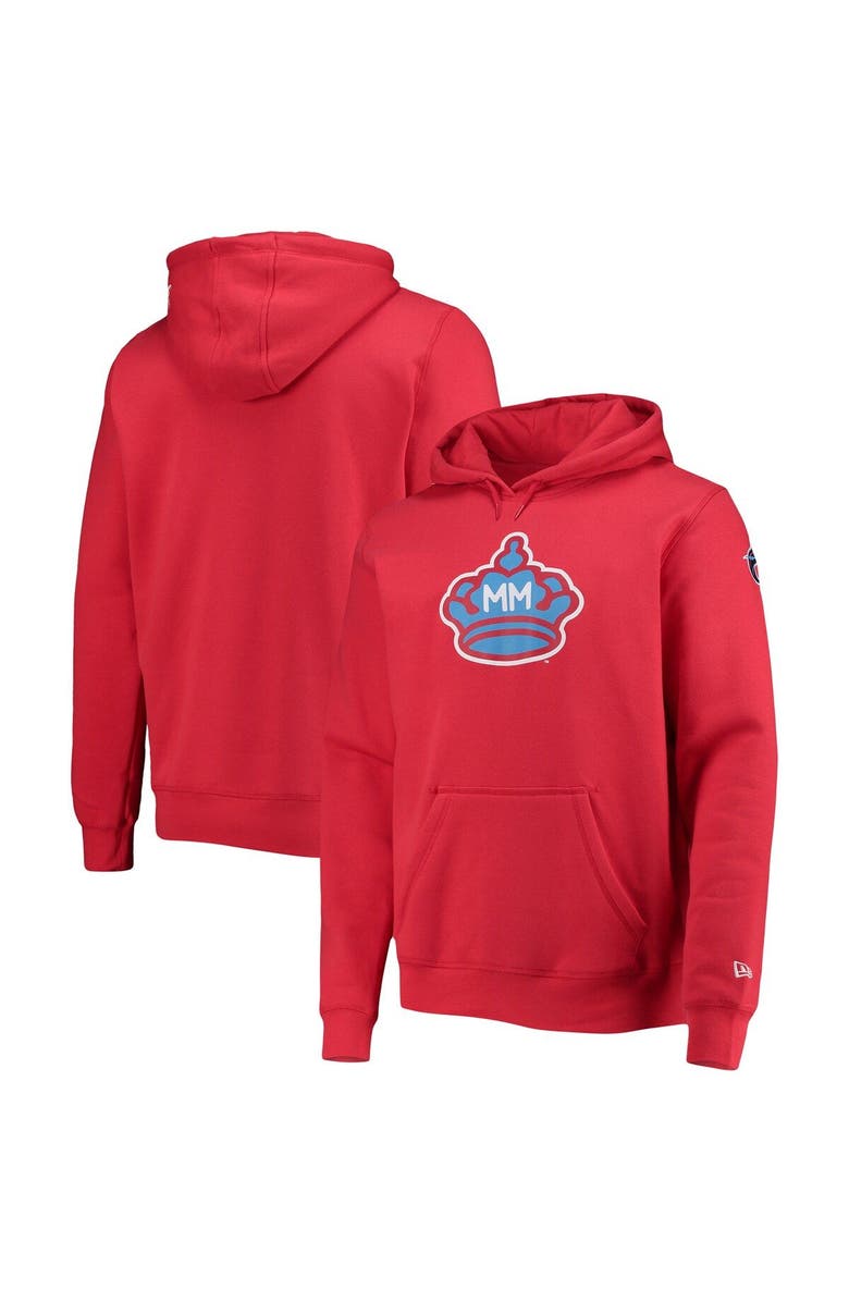 New Era Men's New Era Red Miami Marlins City Connect Pullover Hoodie, Main, color, Red