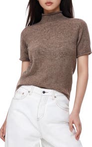 Love By Design Toddy Mock Neck Short Sleeve Top