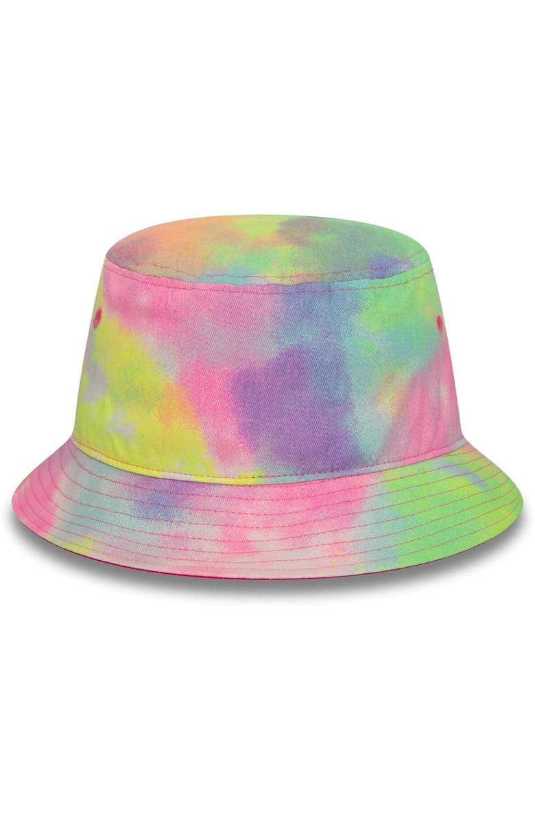 New Era Men's New Era Red Bull Racing Tie-Dye Denim Bucket Hat, Alternate, color, 