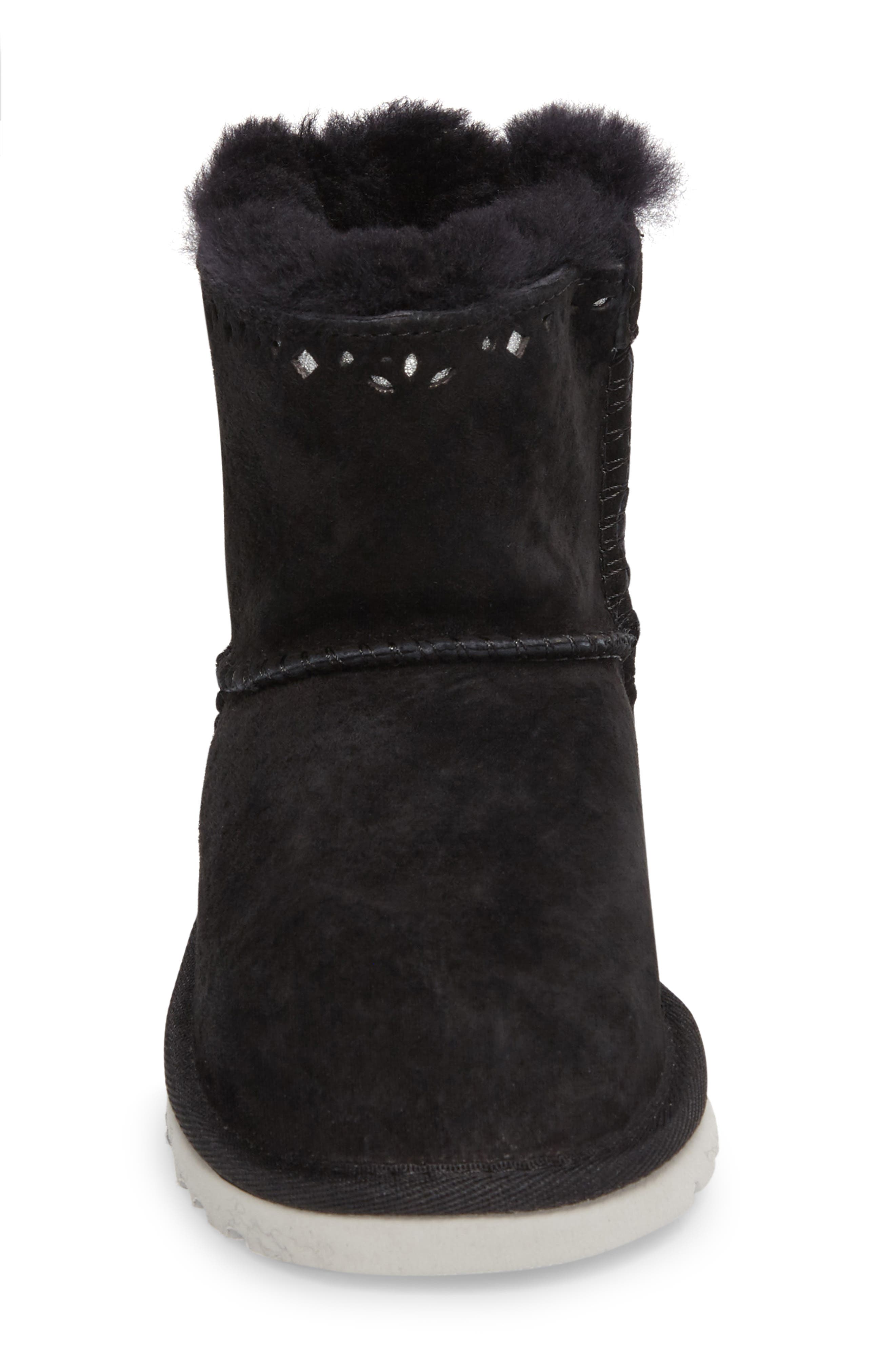 Dixi Flora Perforated Boot, Alternate, color, BLACK