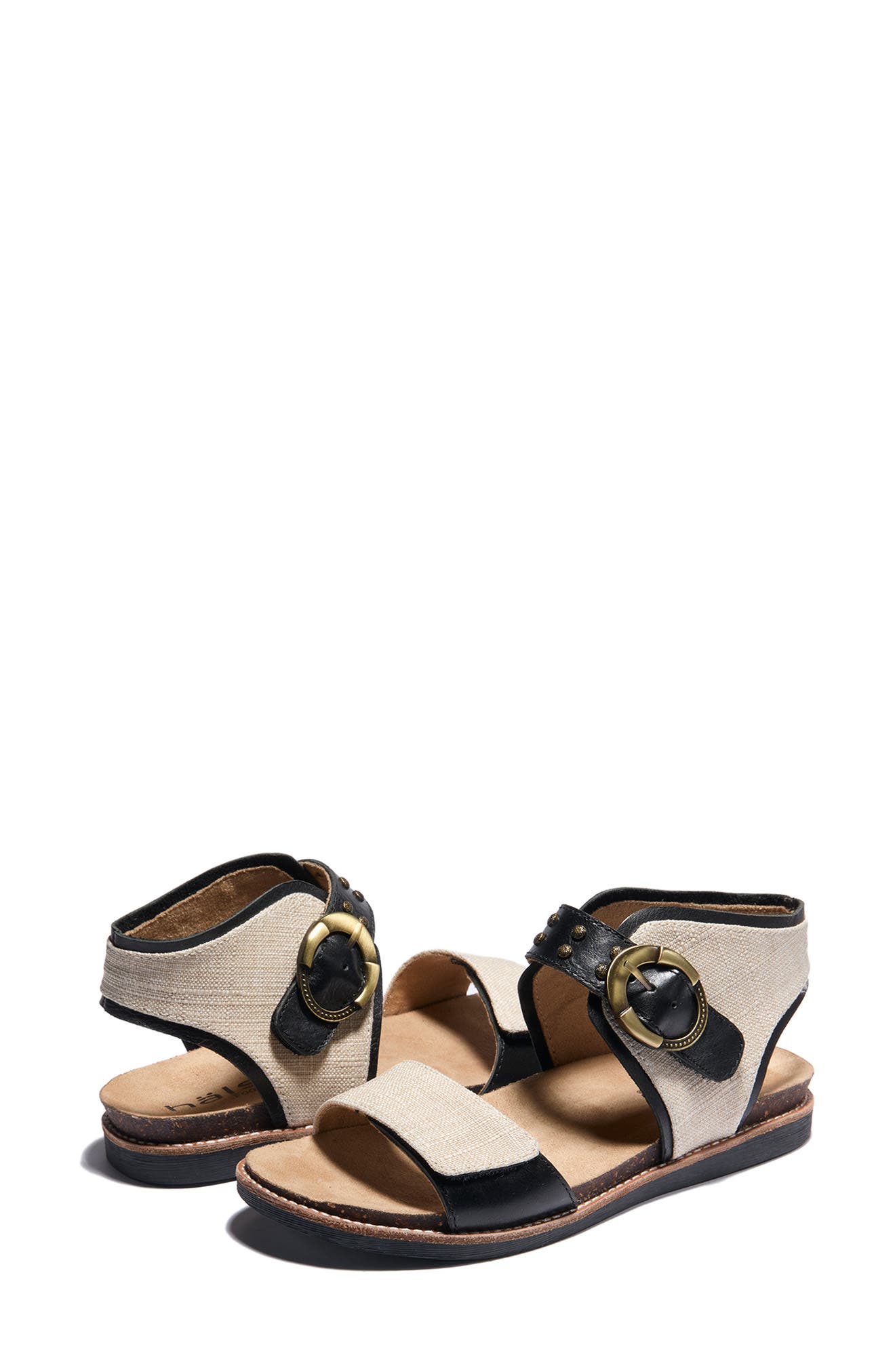 Hälsa Footwear Bari Sandal, Alternate, color, Black/ Natural