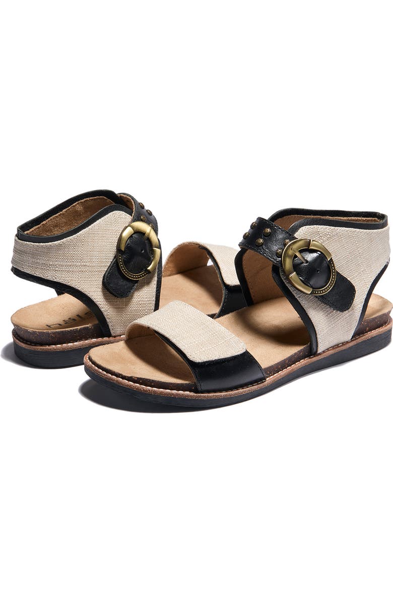Hälsa Footwear Bari Sandal, Alternate, color, Black/ Natural