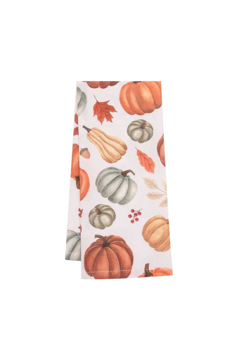 Bountiful Pumpkins Harvest Fall Towel & Stand Gift Set, Alternate, color, Orange