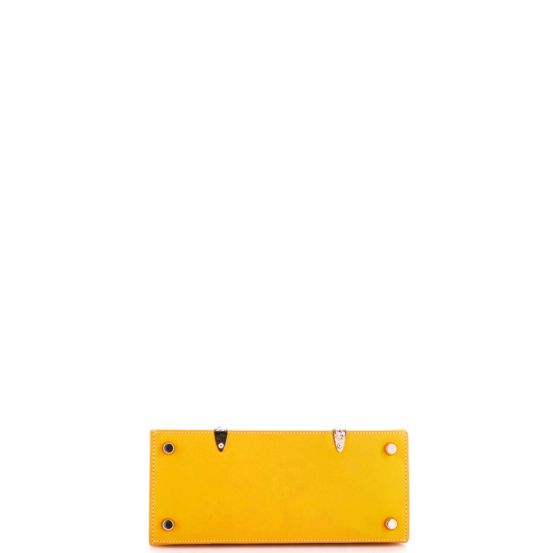 Pre-Owned Goyard Structured Saigon Top Handle Bag Coated Canvas with Leather Mini, Alternate, color, Yellow